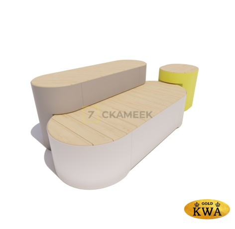 Сиденье «Остров» модель 5 (лиственница)