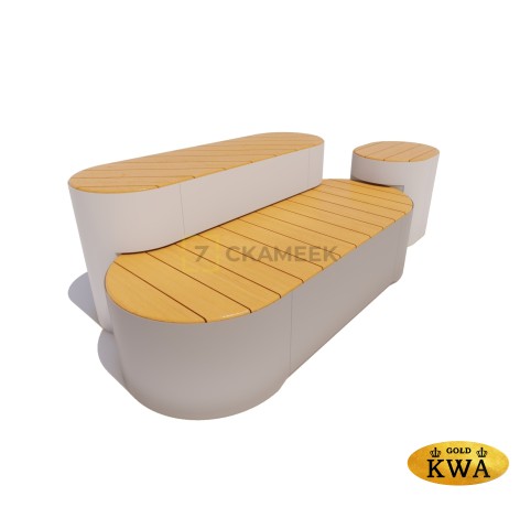 Сиденье «Остров» модель 5 (лиственница)