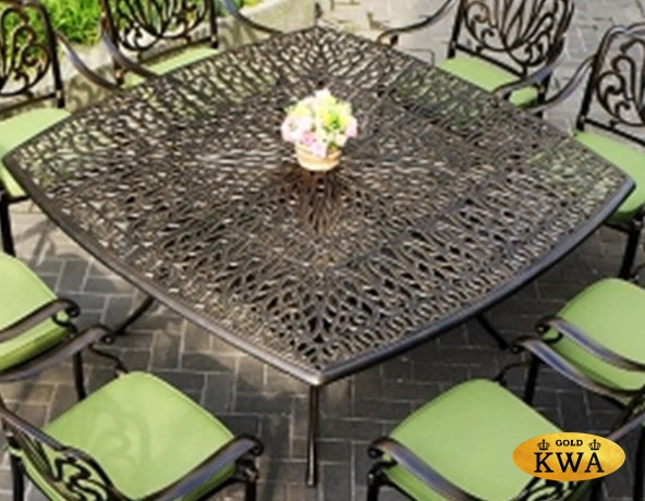 Стол из литого алюминия Capri 8