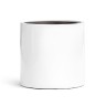 Кашпо TREEZ Effectory Gloss Цилиндр Белый глянцевый лак в-31 см, д-31 см