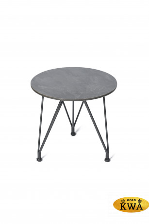 Гавана журнальный стол из HPL круглый Ø40, цвет "черный мрамор"