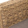 "Капучино" диван из искусственного ротанга (гиацинт) двухместный, цвет соломенный