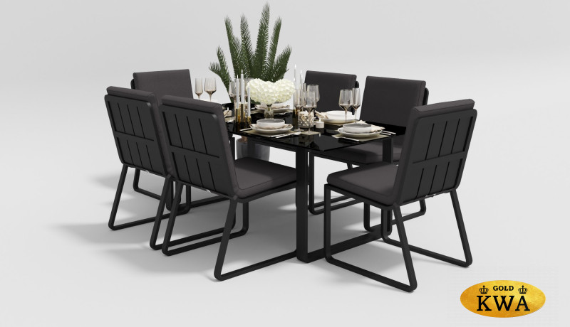 Стол обеденный Voglie темно-серый