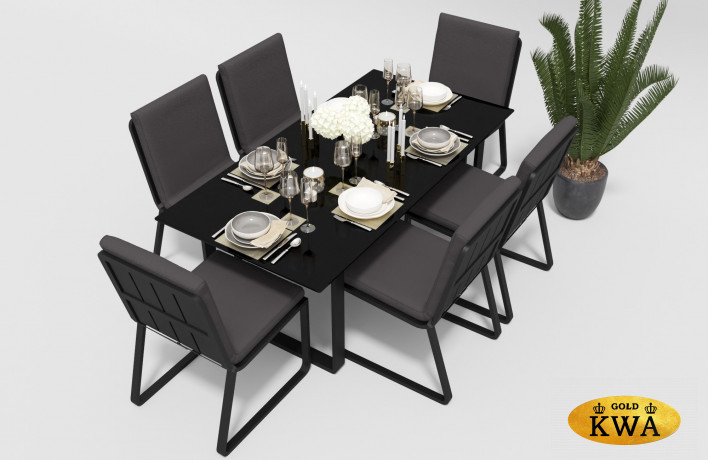 Стол обеденный Voglie темно-серый