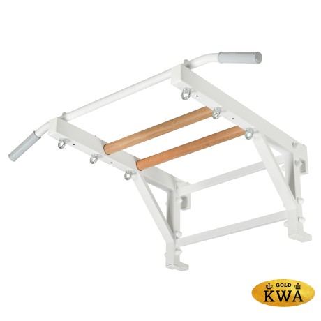 Шведская стенка комбинированная - КОМБИ - ТРДШН - БП (стенка + турник-рукоход из дерева с широким хватом навесной)