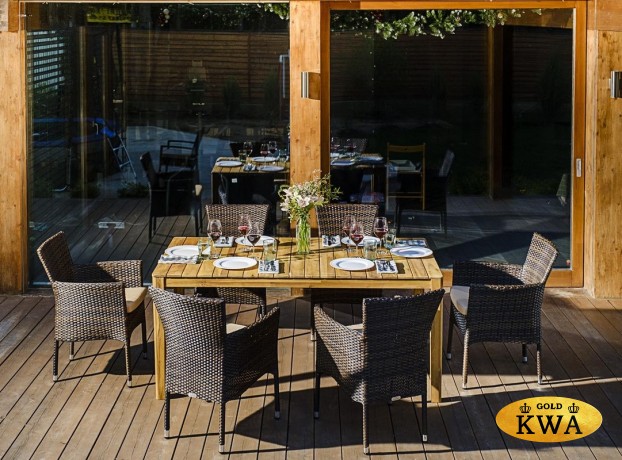 Обеденный комплект AURA 170 см на 6 персон с креслами  Joygarden