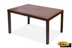 Пластиковый стол HOUSTON 150х90 см, коричневый