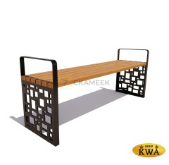 Скамейка «Барселона» без спинки (2,5 м лиственница)