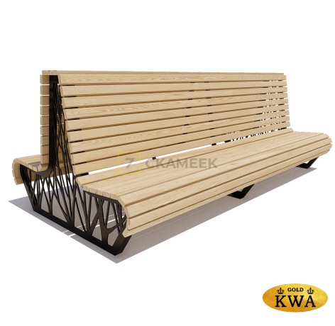 Скамейка уличная «Ессентуки» (ангарская сосна 1,5)