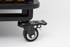 Кашпо из акации НОРД прямоугольное со стойкой-решеткой