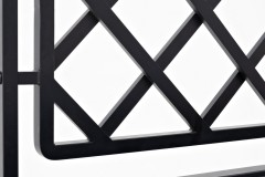 Кашпо из акации НОРД прямоугольное со стойкой-решеткой