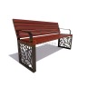 Садово-парковая скамейка «Севастополь» (1,8 лиственница,30х60)