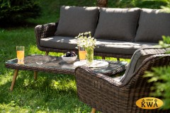 "Прованс" лаунж-зона плетеная из искусственного ротанга, цвет коричневый