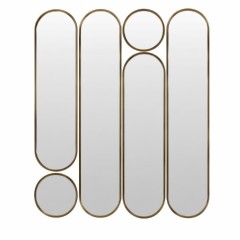 Deko mod.4 Gold Сет из 6-ти зеркал 2x35*160, 2х35*125 см, 2хØ35 см
