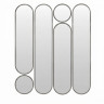 Deko mod.4 Gold Сет из 6-ти зеркал 2x35*160, 2х35*125 см, 2хØ35 см