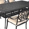Обеденный садовый стол из литого алюминия Louis 214
