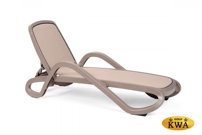 Шезлонг Nardi Alfa с подлокотниками, тортора