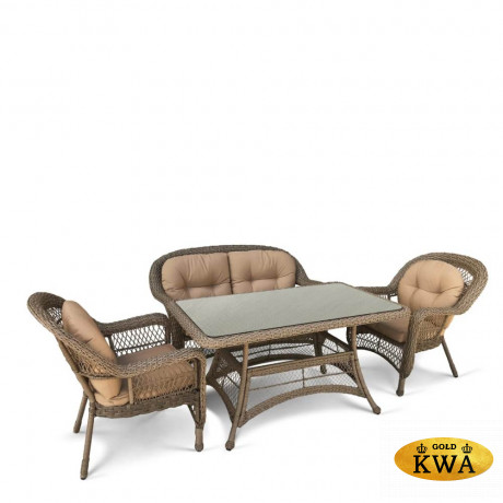Комплект плетеной мебели T130Bg/LV520BB-Beige/Beige