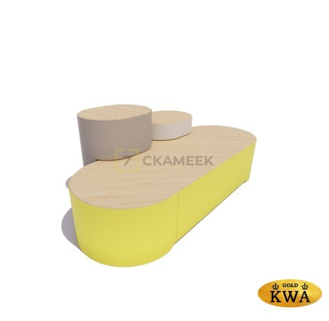 Сиденье «Остров» модель 6 (лиственница)