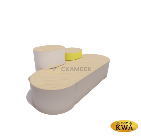 Сиденье «Остров» модель 6 (лиственница)