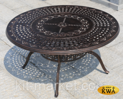 Стол из литого алюминия 150 см