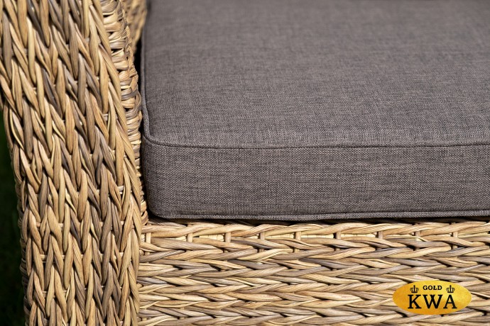 "Капучино" кресло из искусственного ротанга (гиацинт), цвет соломенный