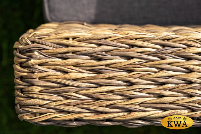 "Капучино" кресло из искусственного ротанга (гиацинт), цвет соломенный