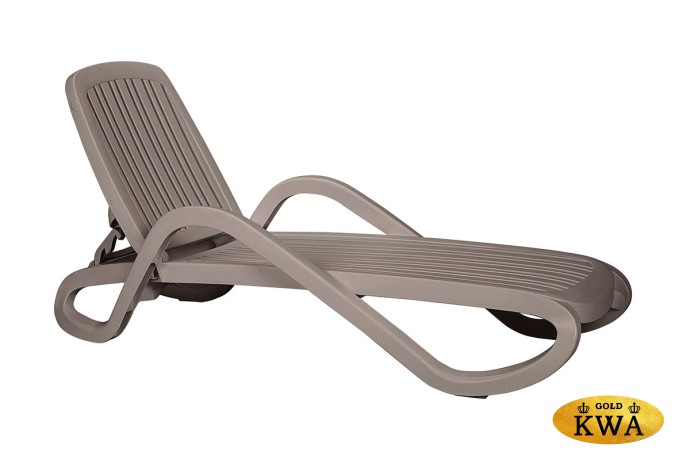 Шезлонг Nardi Eden с подлокотниками, tortora