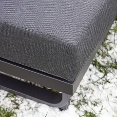 Лаунд-зона ADRIAN с углловым диваном из алюминия