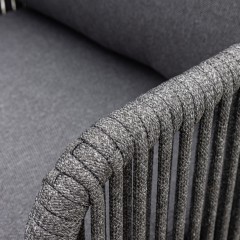 Лаунд-зона ADRIAN с углловым диваном из алюминия