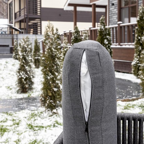 Лаунд-зона ADRIAN с углловым диваном из алюминия