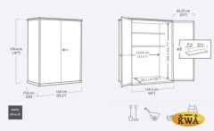 Шкаф пластиковый Cortina Alto