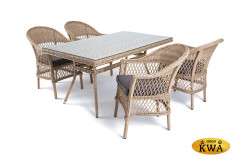 Амароне обеденная группа из искусственного ротанга