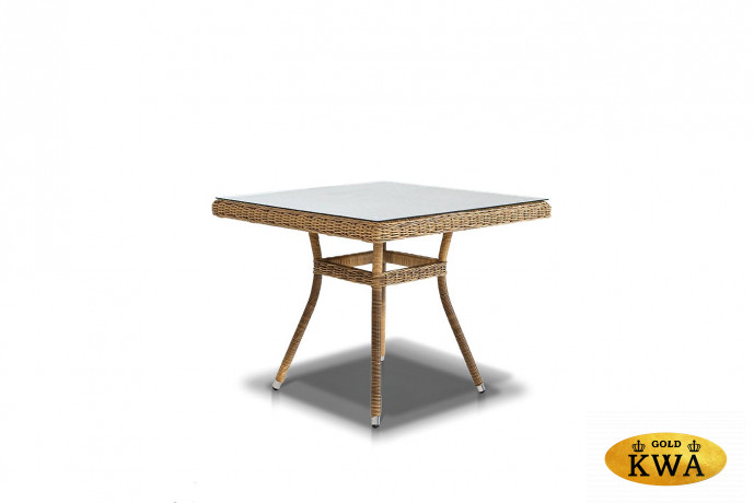 Айриш стол плетеный из искусственного ротанга, цвет темно-серый