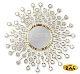 Зеркало-солнце в металлической раме Splash (Сплэш), d71 см