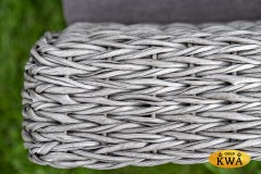 &quot;Капучино&quot; кресло из искусственного ротанга (гиацинт), цвет графит