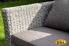 &quot;Капучино&quot; кресло из искусственного ротанга (гиацинт), цвет графит