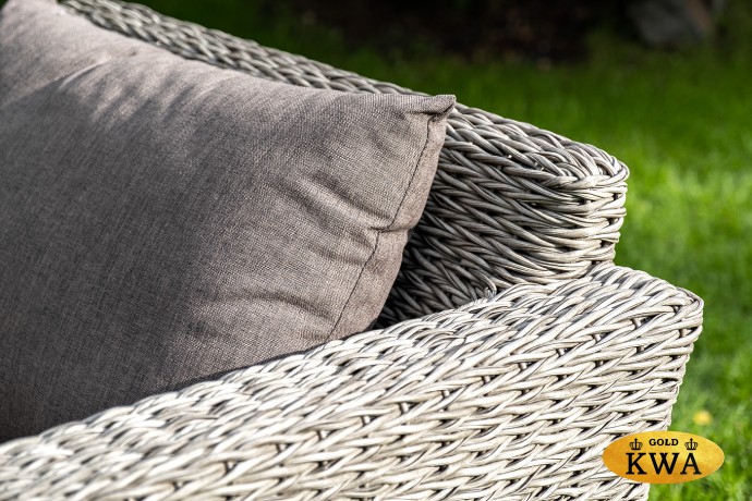 "Капучино" кресло из искусственного ротанга (гиацинт), цвет графит