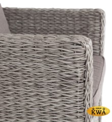 &quot;Капучино&quot; кресло из искусственного ротанга (гиацинт), цвет графит