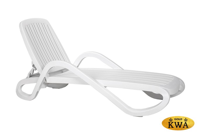 Шезлонг Nardi Eden с подлокотниками, белый