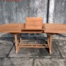Обеденный раскладной стол из тика Anvaya