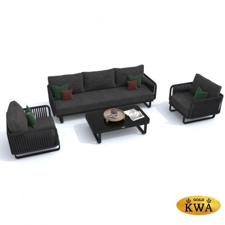 Лаунж зона BELLISA с трехместным диваном - маренго