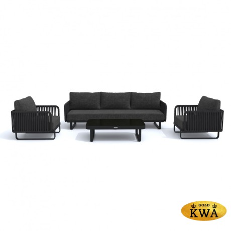 Лаунж зона BELLISA с трехместным диваном - маренго