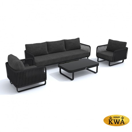 Лаунж зона BELLISA с трехместным диваном - маренго