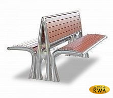 Скамейка двухсторонняя «Сидней»(композитный материал 1,8)