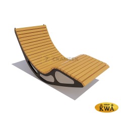 Шезлонг качалка «Премиум» (лиственница)