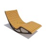 Шезлонг качалка «Премиум» (лиственница)