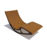 Шезлонг качалка «Премиум» (лиственница)
