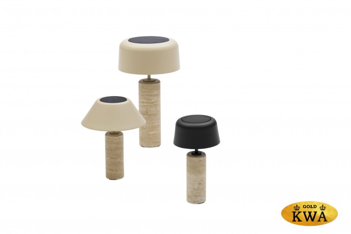 Kiruna (Cylinder S) Светильник антрацит, алюминий/натуральный камень