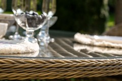 "Эспрессо–150 S" обеденная группа плетеная, цвет соломенный